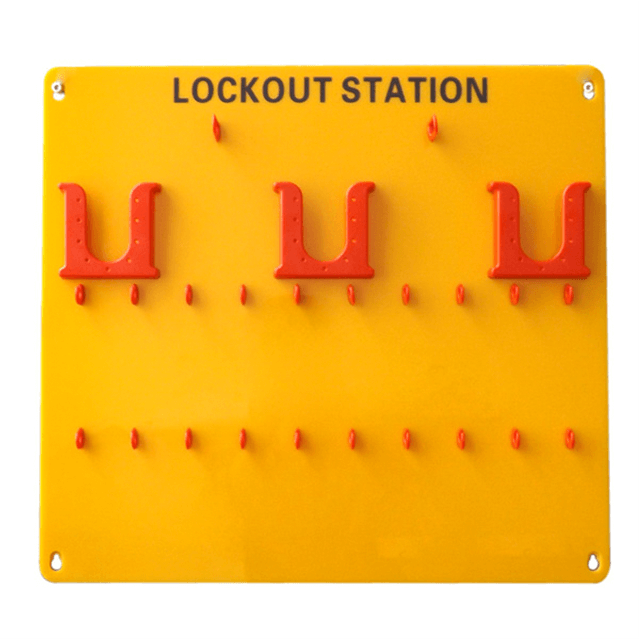Жовтий 10 замків Portable Safety Lockout Tagout Station